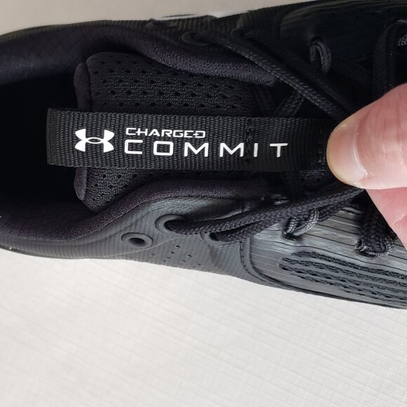 NEW Under Armour Charged Commit TR 3 3023703-001 Men's Black/White Size 9.5 - Picture 5 of 10